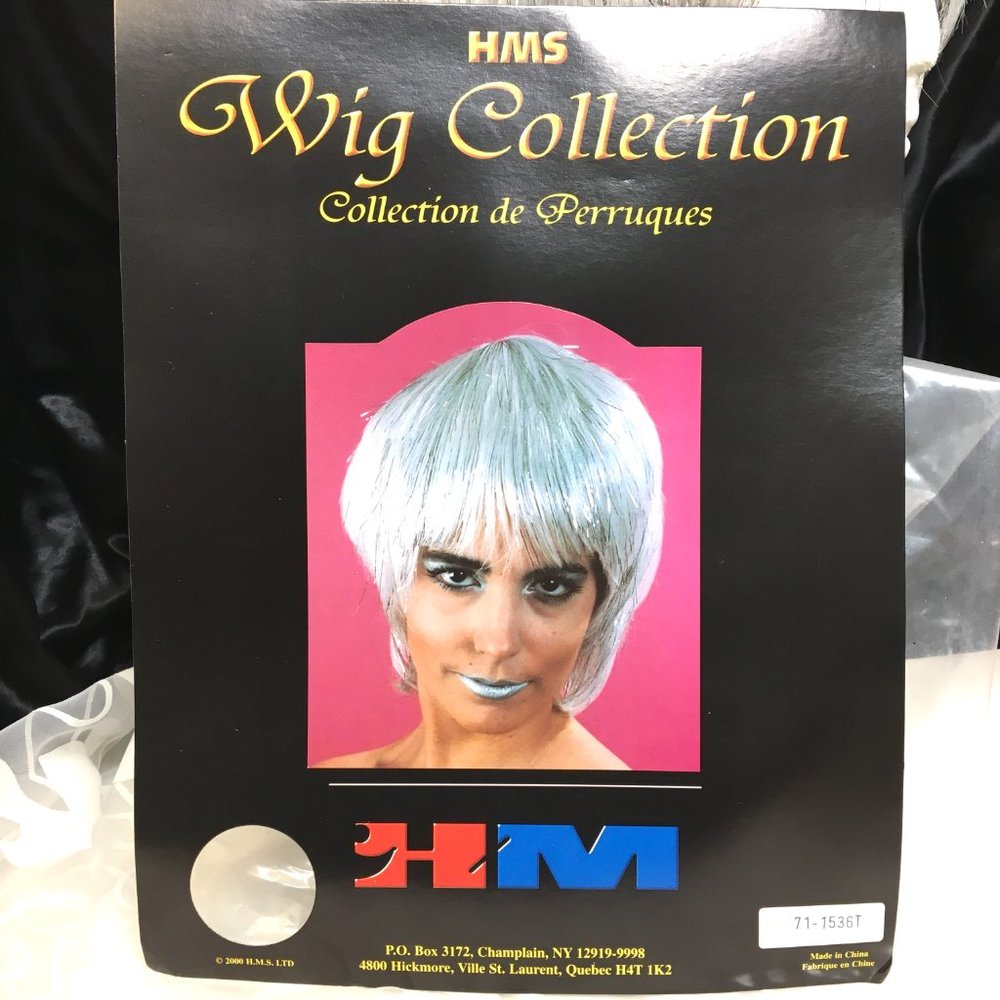 Sparkle Glitter White Wig Pixie Fairy Angel  by HMS – NOS NWT
